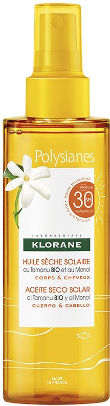 Polysianes Monoï Y Tamanu Bio Solar-trockenöl Spf30 200 ml