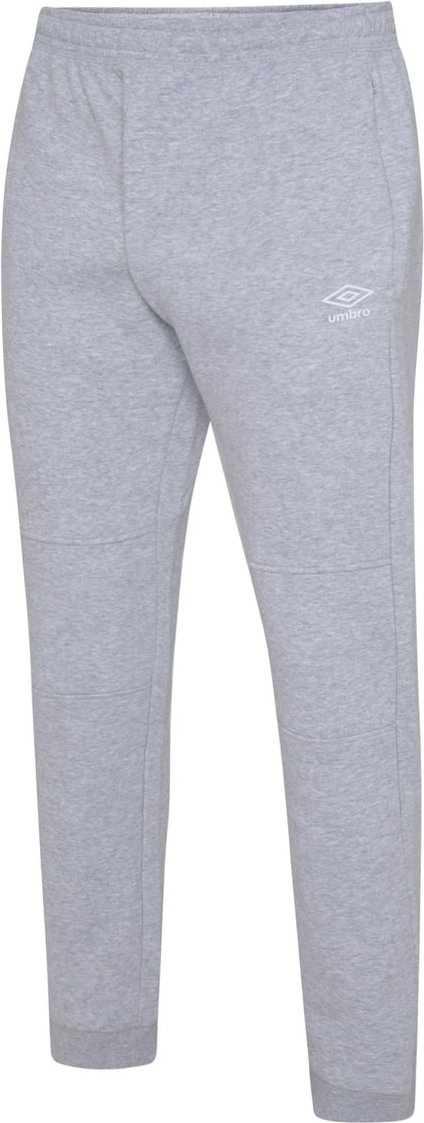 Umbro Herren Club Leisure Jogginghose (Grau meliert/Weiß)