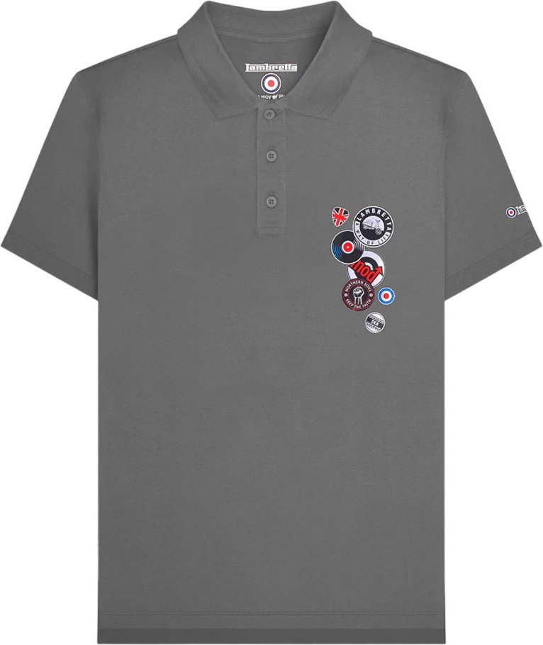 Lambretta - Poloshirt für Herren (Eisen)
