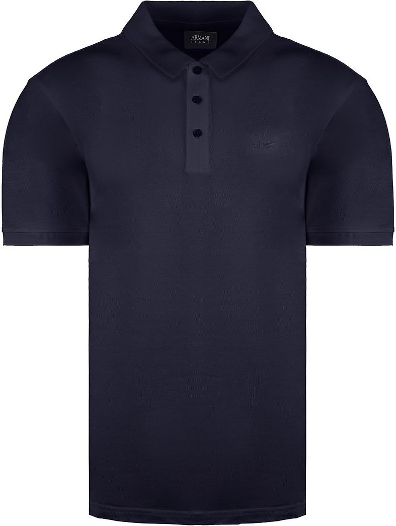 Armani Jeans Logo Herren Navy Polo -Hemd
