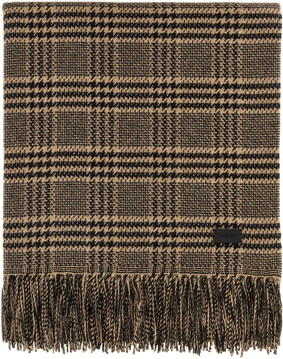 Bestickter Seidengemisch Schal