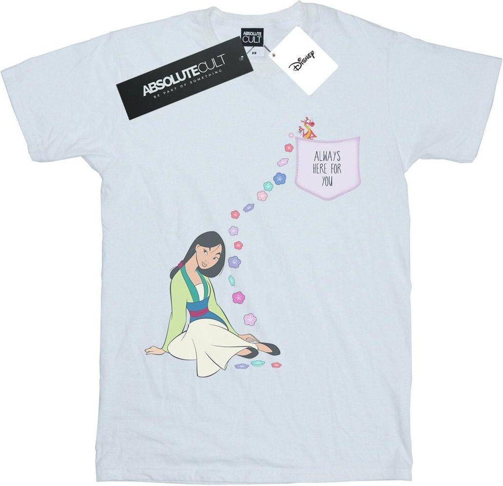 Disney - "Mulan Always Here For You" T-Shirt für Damen (Weiß)