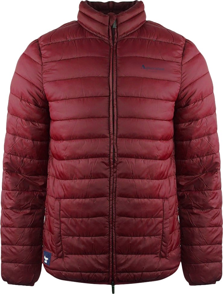 Aquascutum London Logo Bordeaux Rot Aktive Jacke