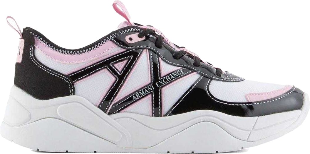 Armani Exchange - Sneaker für Damen (Weiß/Schwarz/Pink)