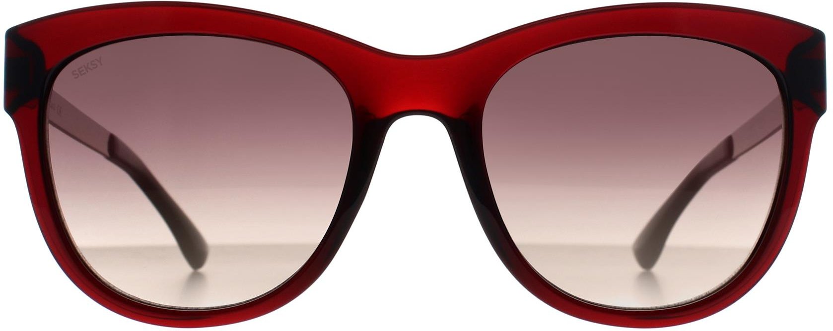 Seksy Cat Eye Womens Transparent Burgund Rauch Grau Farbverlauf N2807