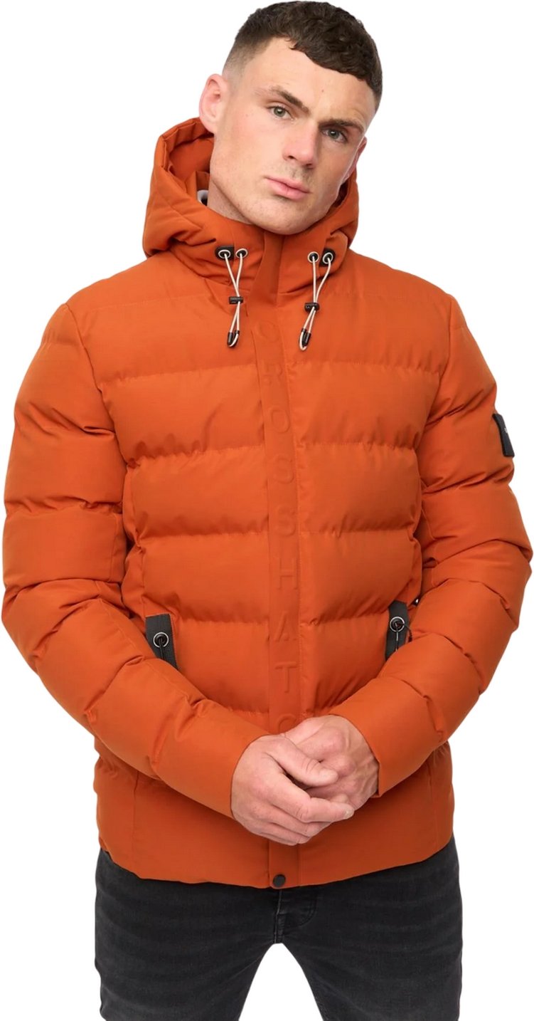 Crosshatch - "Kampleys" Jacke für Herren (Dunkel Orange)