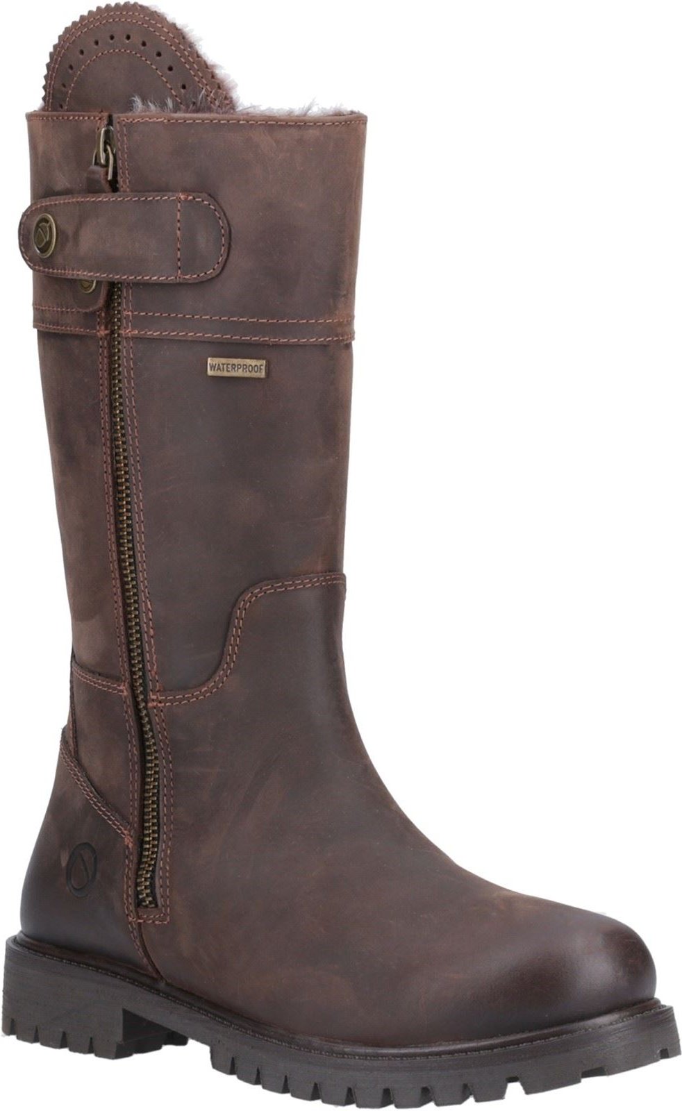Cotswold Bushcombe Leder Damenbraune Stiefel