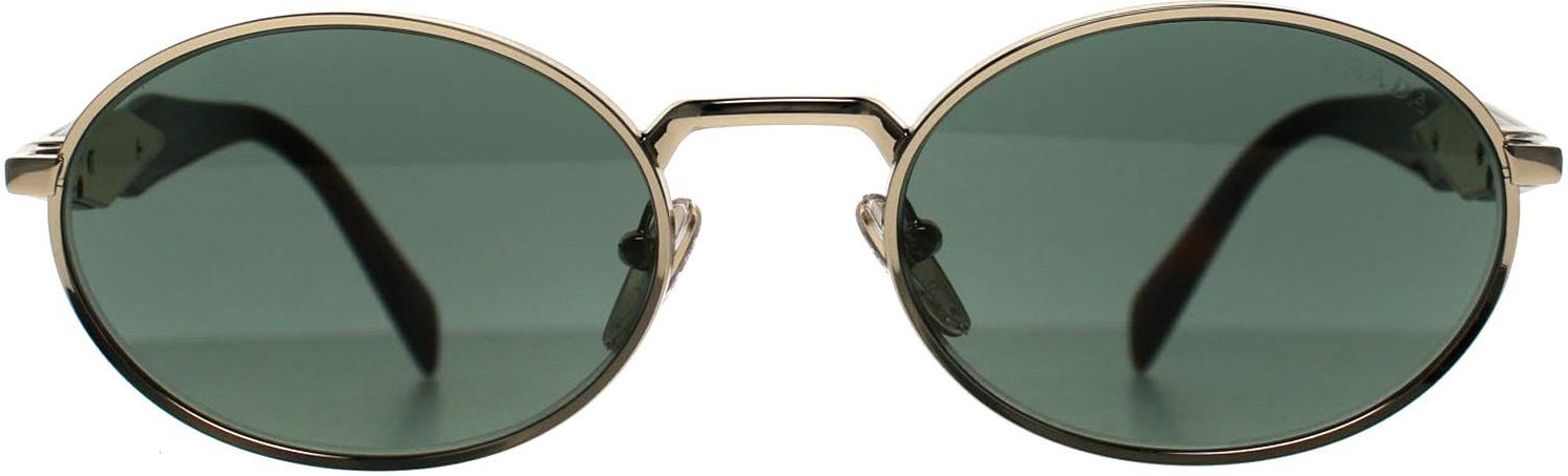 Prada PR65ZS ZVN70L blass gold dunkelgrün Sonnenbrille