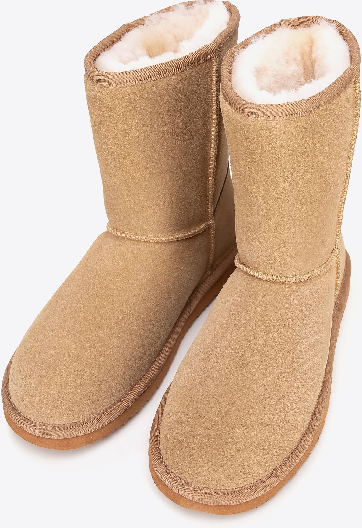 Wittchen Damen-Stiefeletten aus Wildleder mit Wollfutter, Dunkelrosa, braunes Wildleder