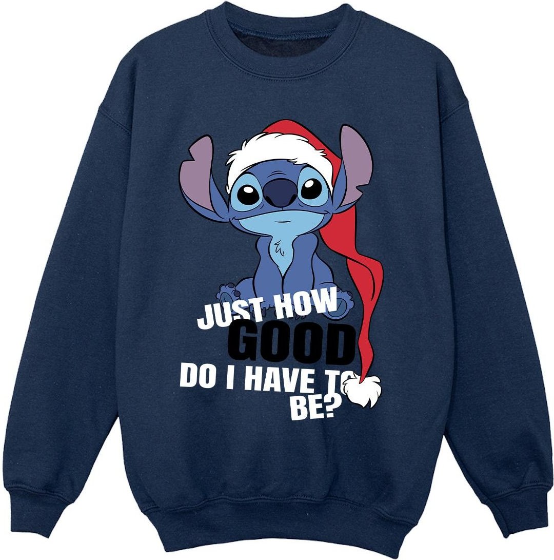 Disney - "Lilo & Stitch Just How Good" Sweatshirt für Mädchen (Marineblau)