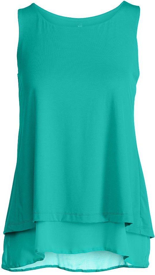 Mehrlagiges ärmelloses Top