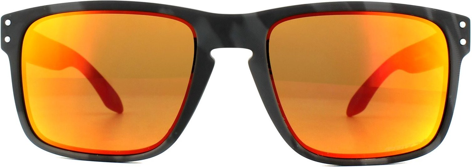 Thumbnail - Oakley Rectangle Mens Black Camo Prizm Ruby Sonnenbrillen