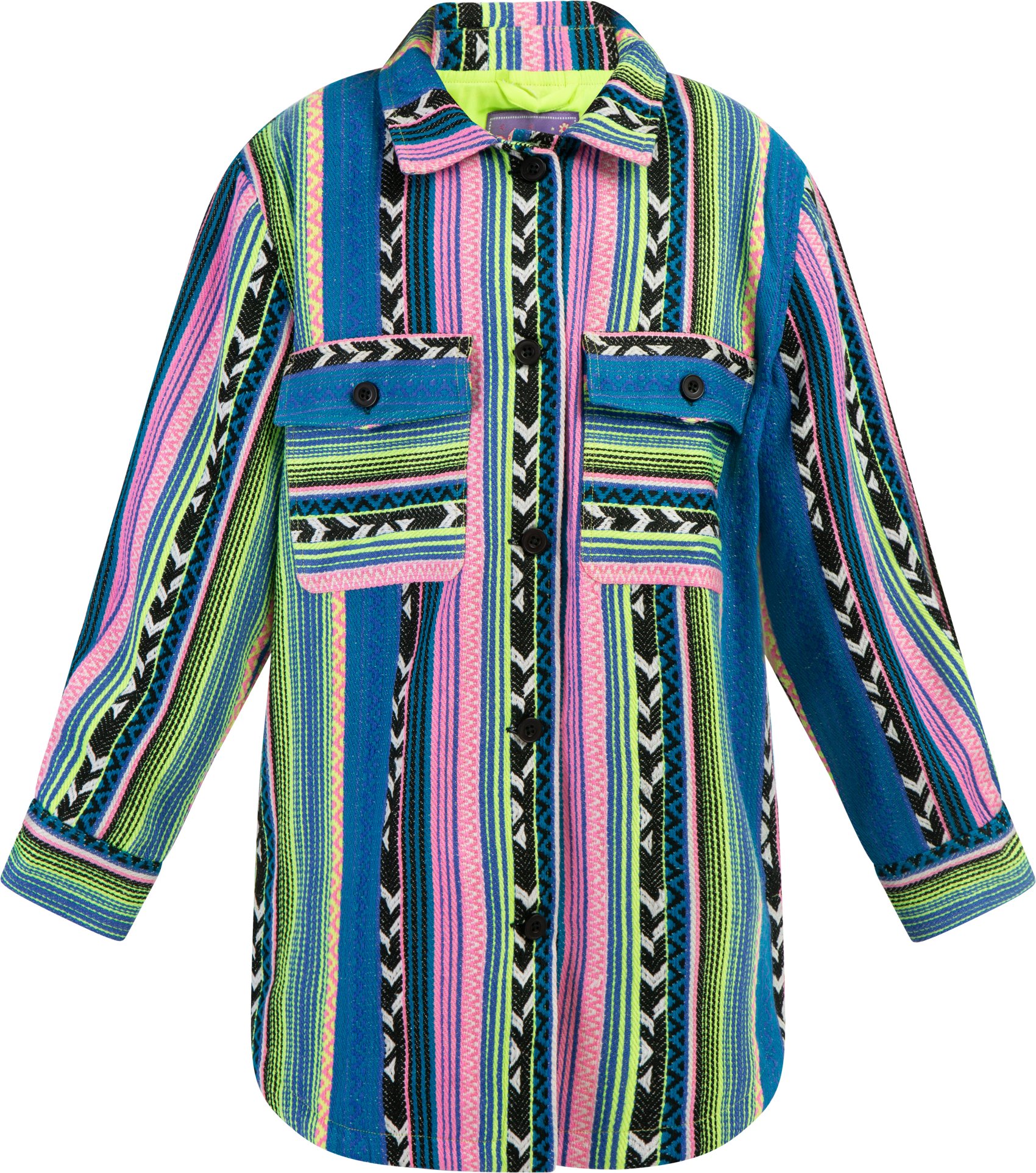 Thumbnail - Mymo Hemdjacke Mädchen Mehrfarbig Neongrün