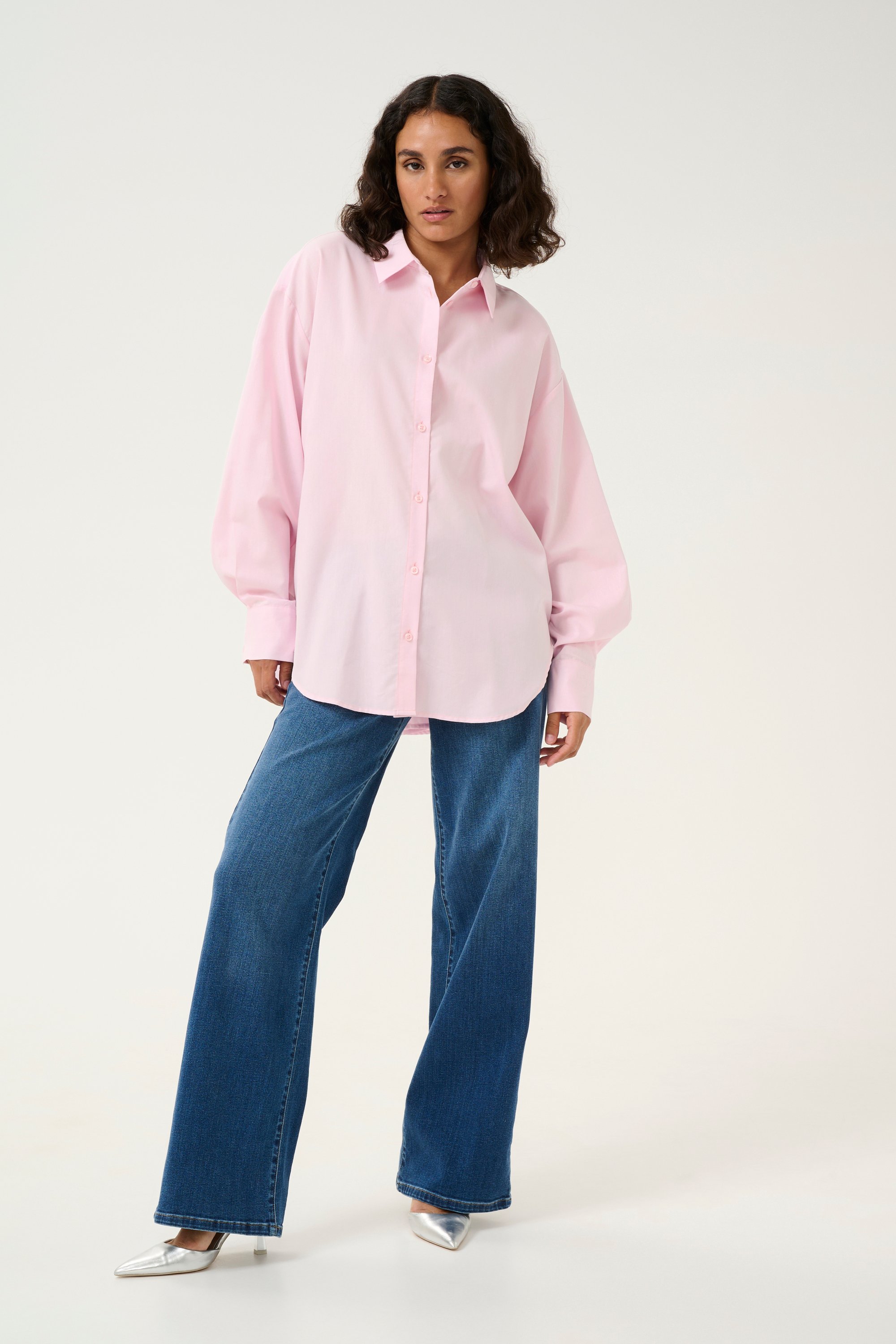 Langarm - Hemd Loose fit Snow lilac