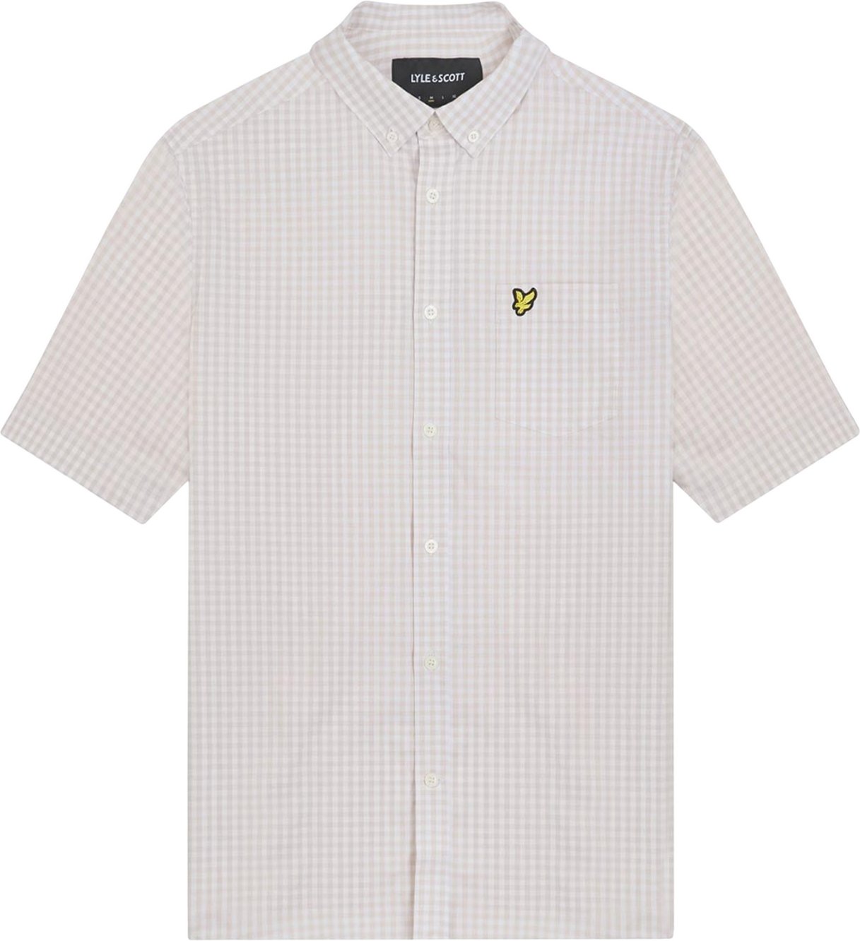 Lyle & Scott - Hemd Vichykaro für Herren Schmal kurzärmlig (Weiß)