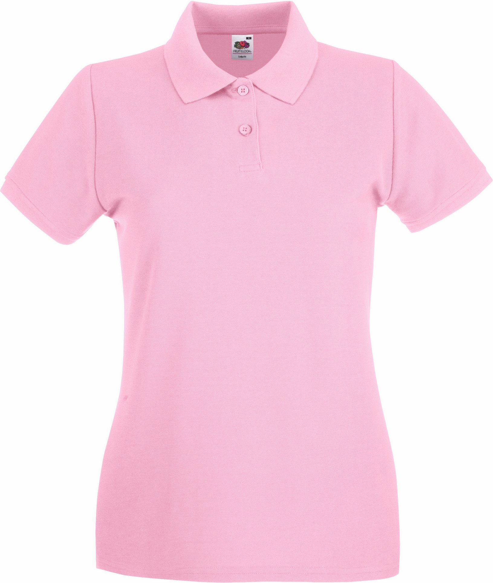 Fruit Of The Loom Damen Lady-Fit Premium Kurzarm-Poloshirt (Hellrosa)