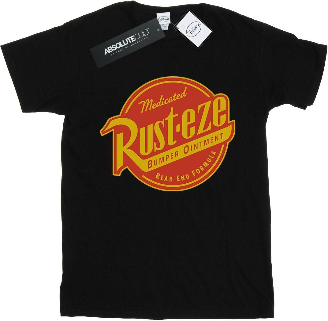 Disney - "Cars Rust-Eze Logo" T-Shirt für Damen (Schwarz)