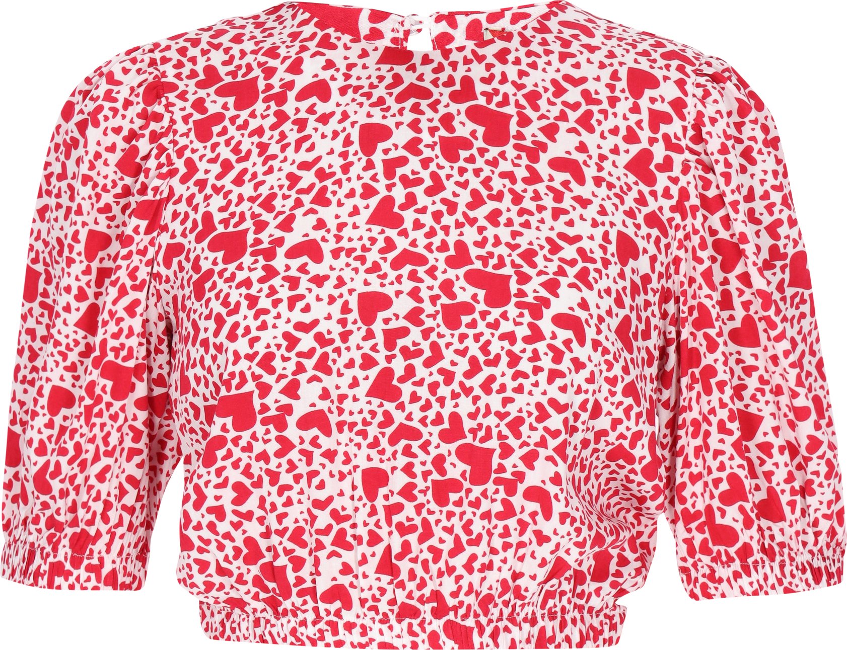 Mymo Bluse Frauen weiß rot
