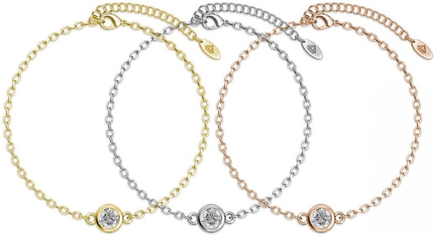 Trio Geburtsstein Armbänder - Multi und Kristall