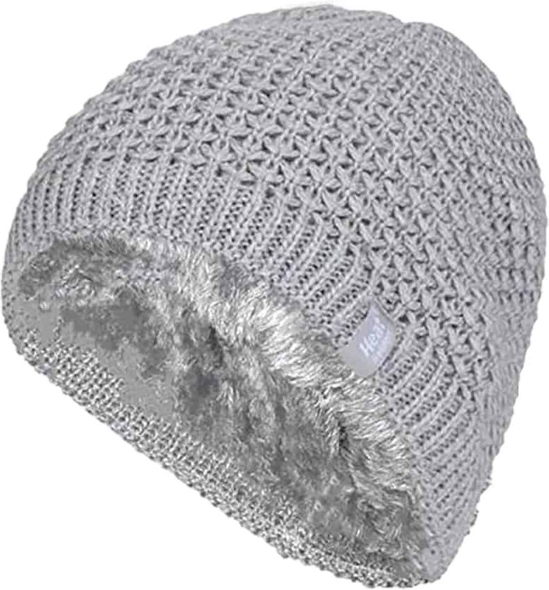 Wärmehalter - Ladies Knit Fleece gefüttert Warm Thermal Beanie Hat