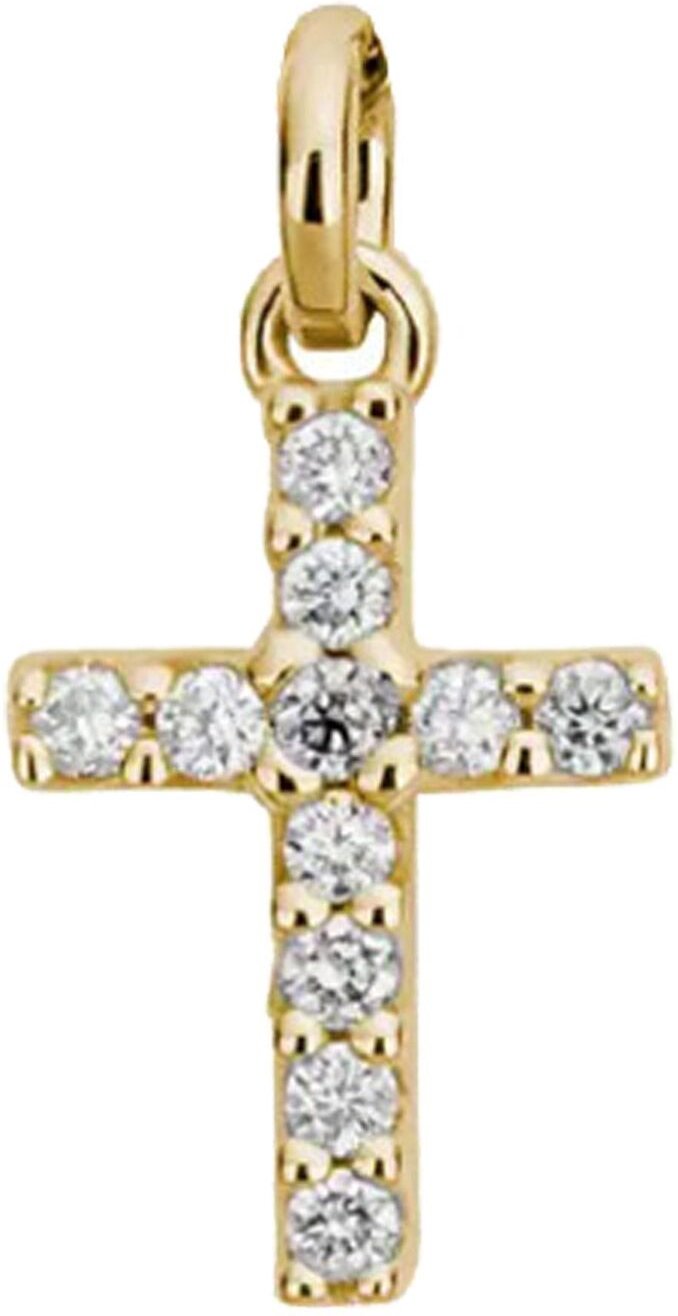 Lyomi Anhänger 585/- Gelbgold Kreuz 11 synth. Diam. 0,14ct.