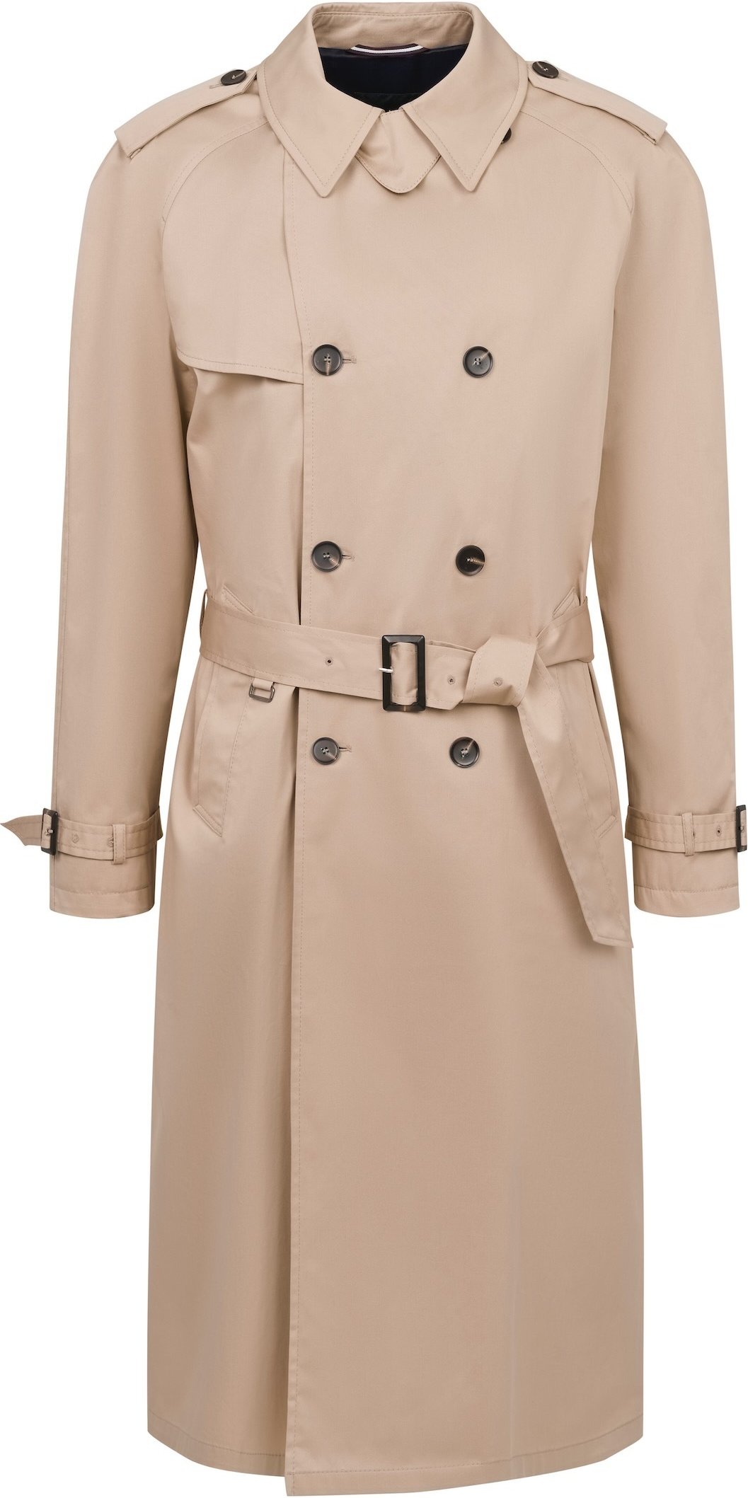 Bugatti Herren Trenchcoat mit Bindegurt & Hemdkragen