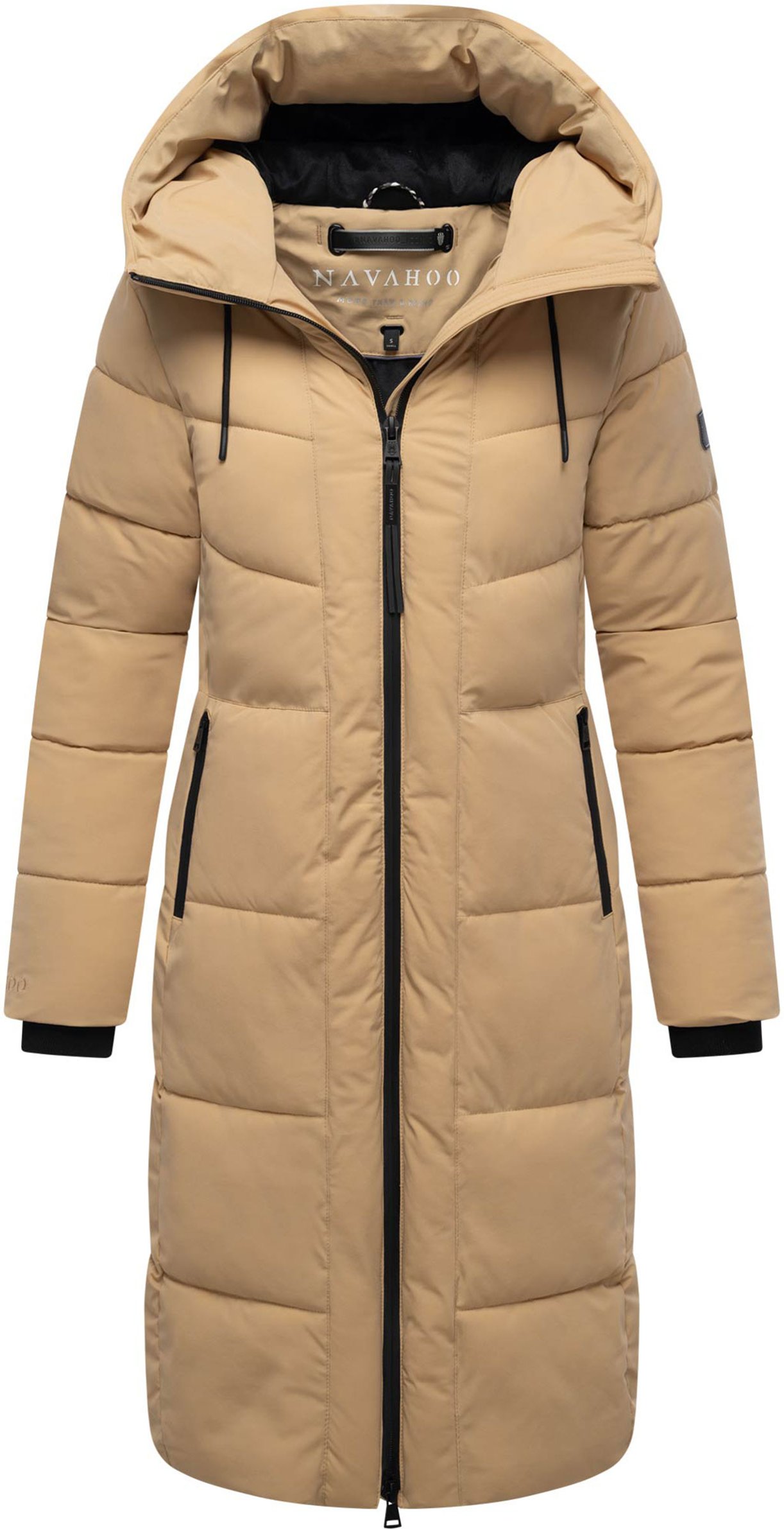 Thumbnail - Navahoo Damen Winter Steppmantel SCHOKOKUSS – elegant, warm & funktional
