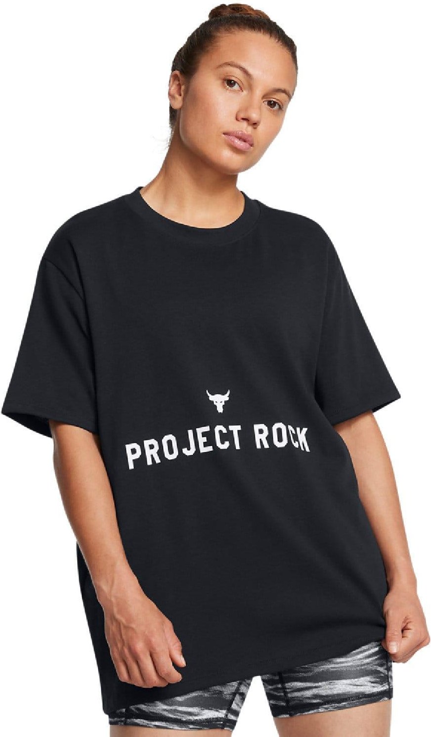 Under Armour - "Project Rock" T-Shirt für Damen (Schwarz)