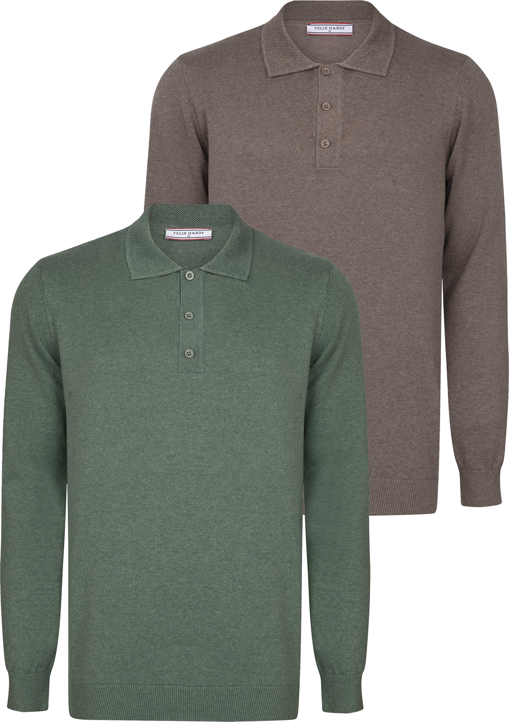 Pullover Pullover Mit Polo-Kragen 2Er-Pack