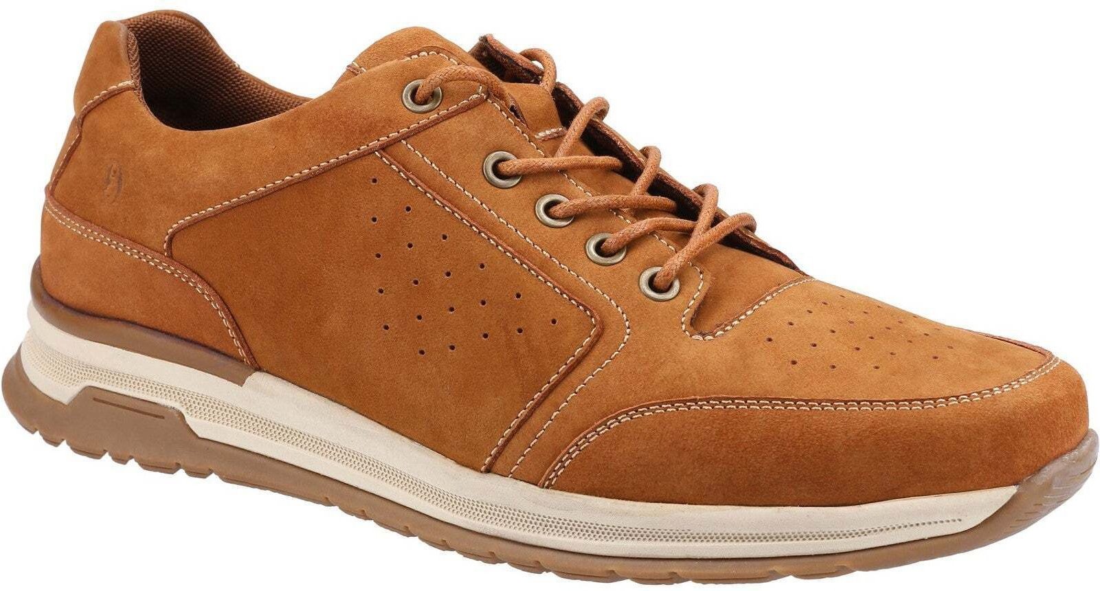 Thumbnail - Hush Puppies Herren Joseph Spitze Leder Turnschuhe (Tan)