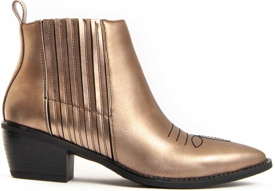 Montevita Stiefelette Mit Absatz Espuela In Golden