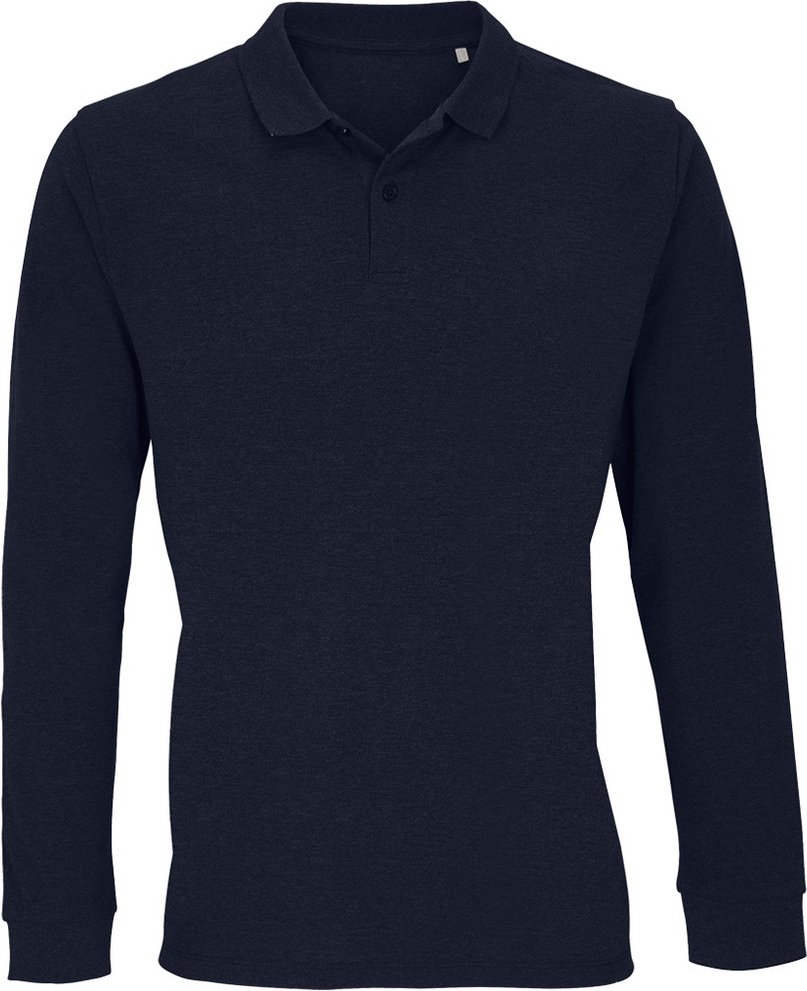 SOLS - "Planet" Poloshirt für Herren/Damen Unisex Langärmlig (Dunkelblau)