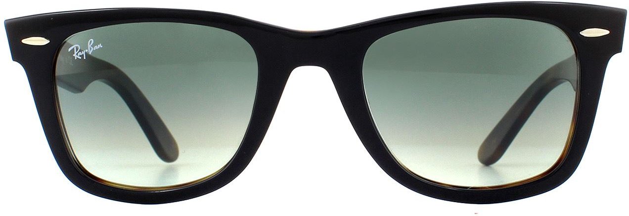 Lunettes De Soleil Ray-Ban Wayfarer 2140 127771 Top Gris Sur La Havana Dégradé Gris