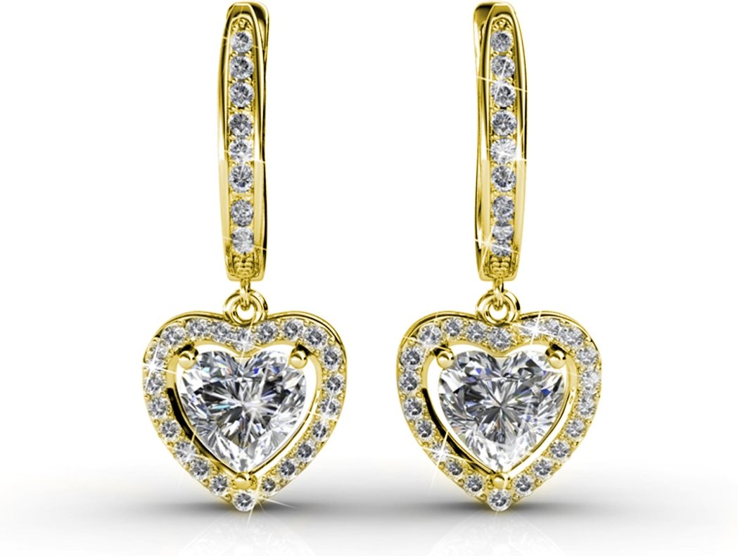 Only Love Ohrringe - Gold und Kristall