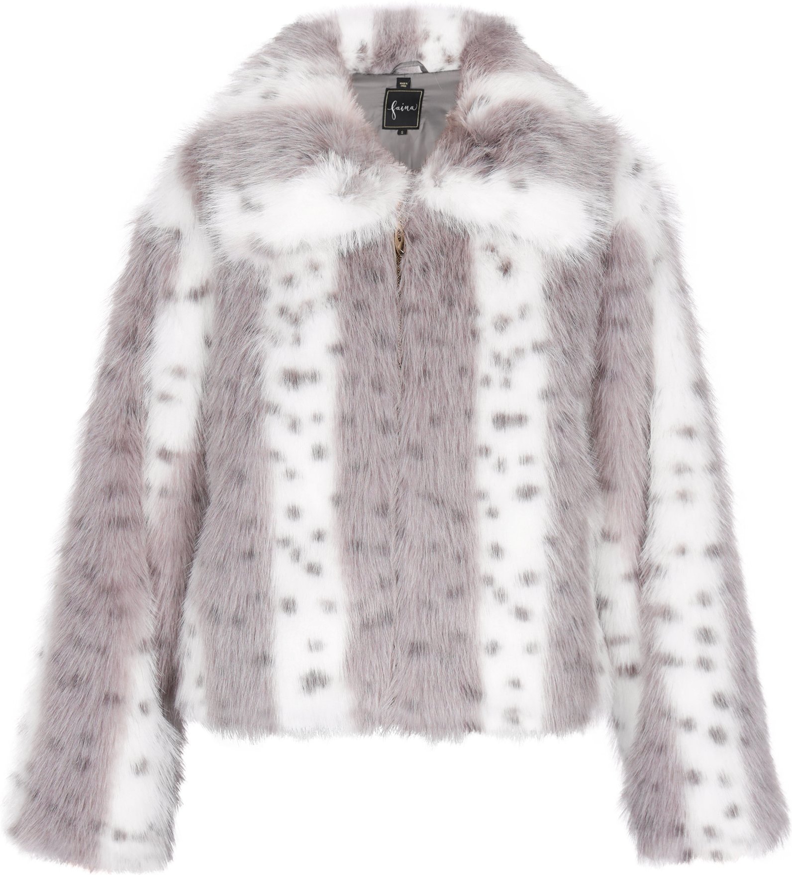 Faina Jacke Damen Grau Mehrfarbig