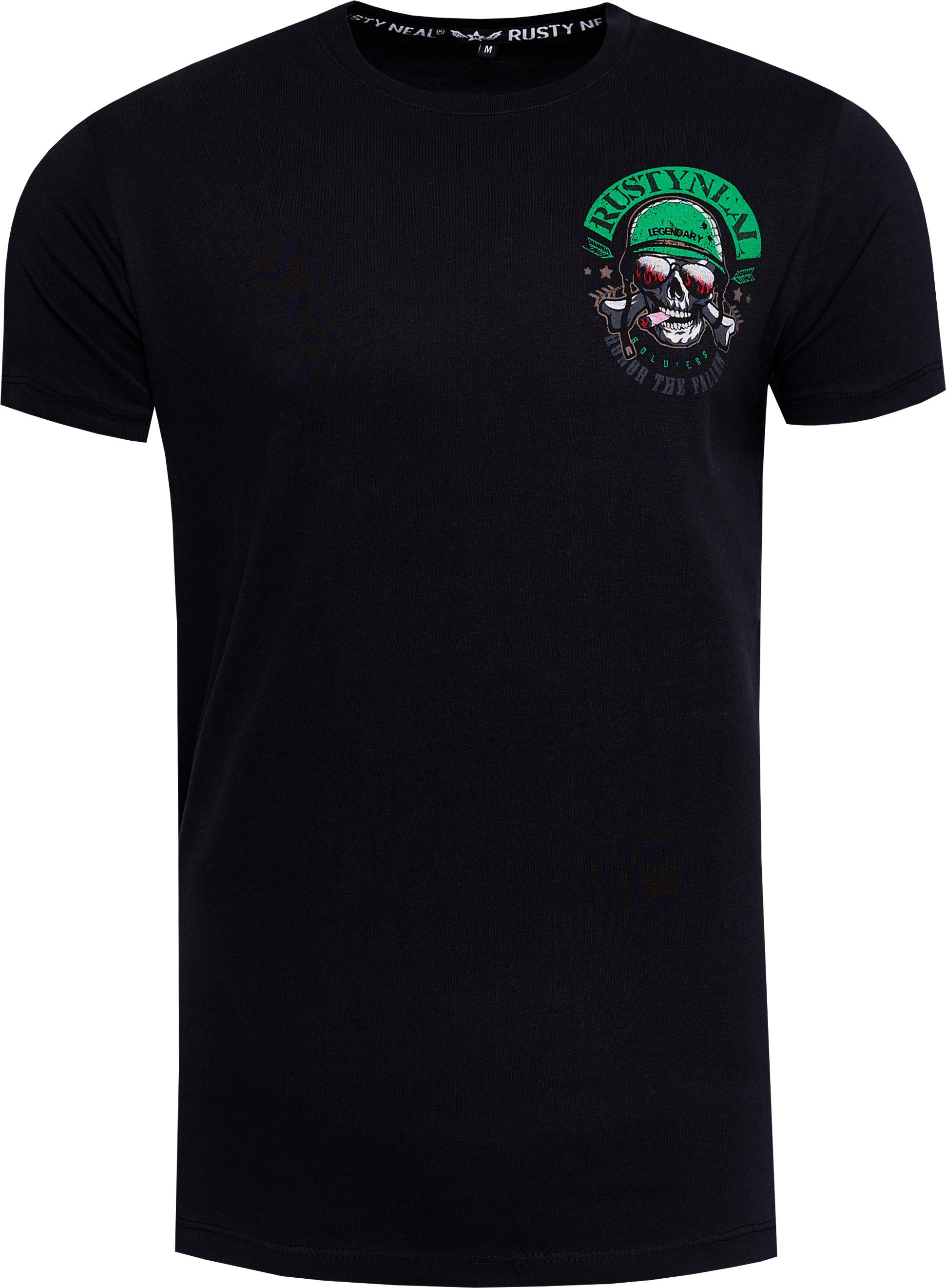 Rundhals Biker T-Shirt