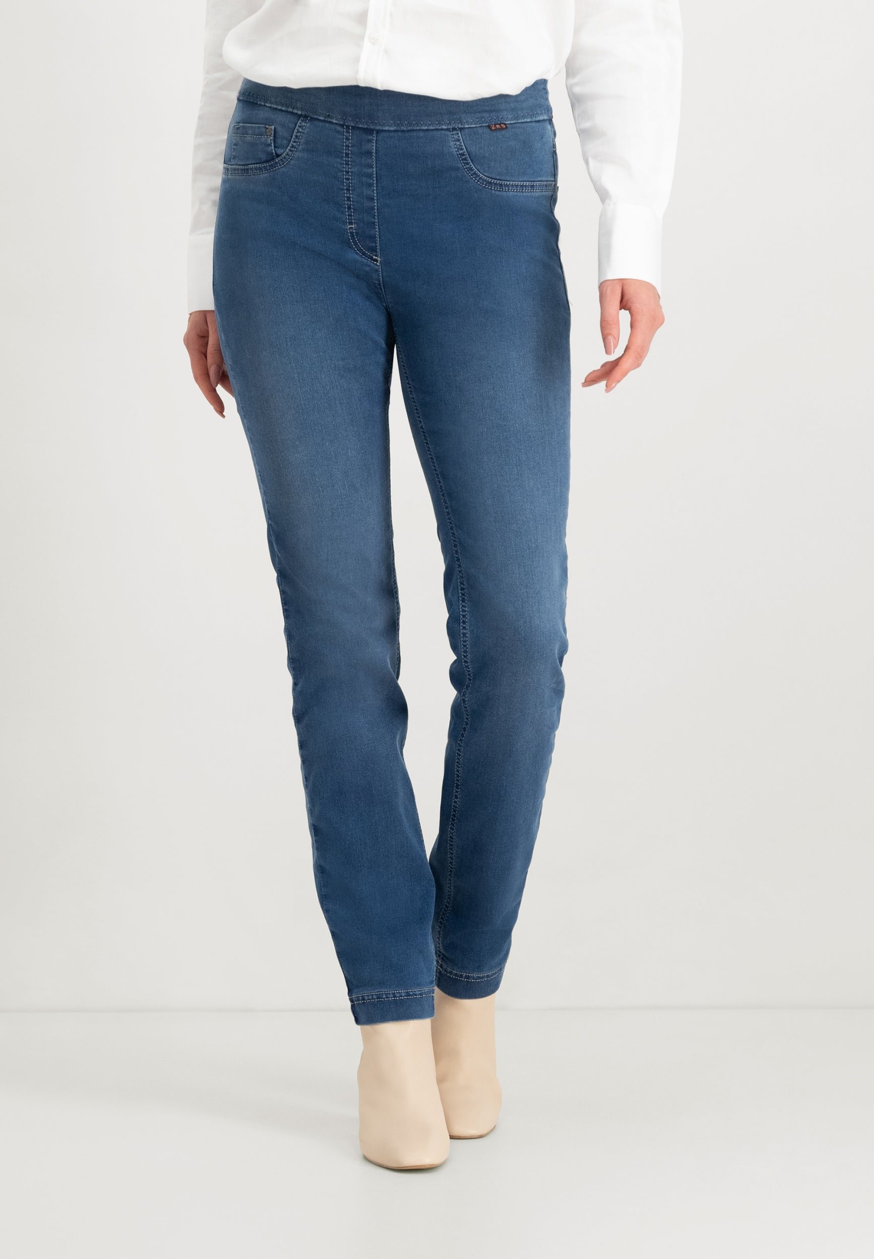 Leggie Shape-On Skinny Jeans | Steinblau