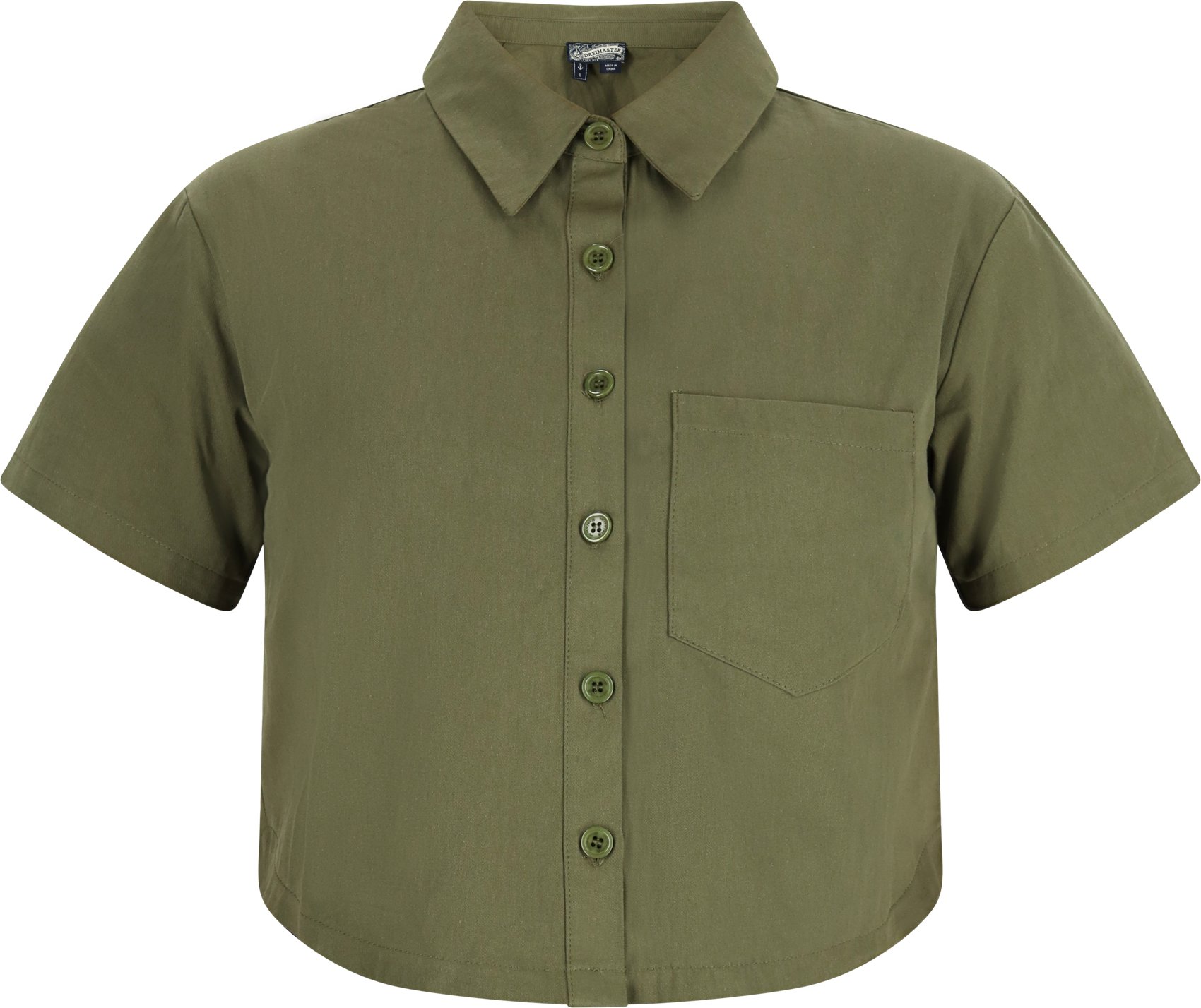 Thumbnail - Dreimaster Bluse Damen Oliv