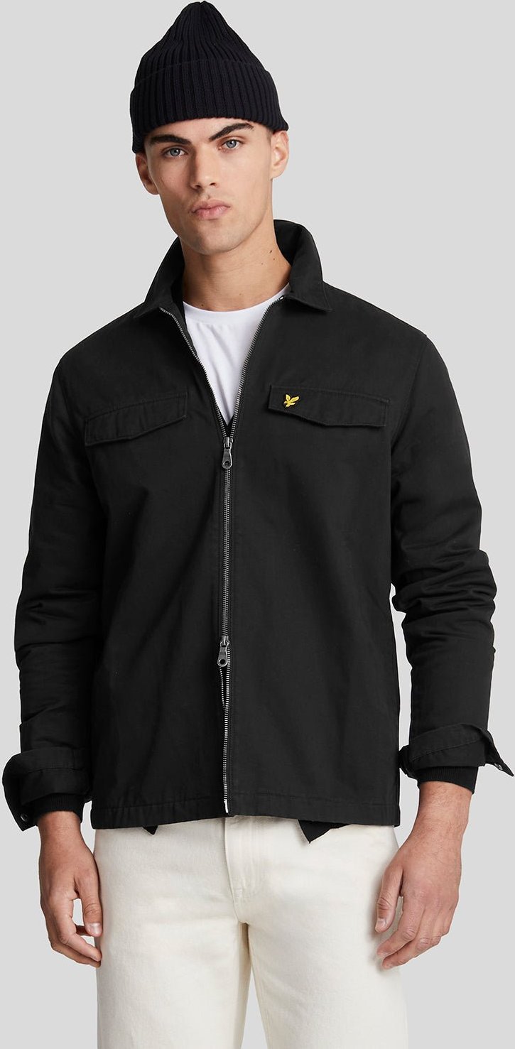 Baumwoll-Overshirt für Herren in Schwarz