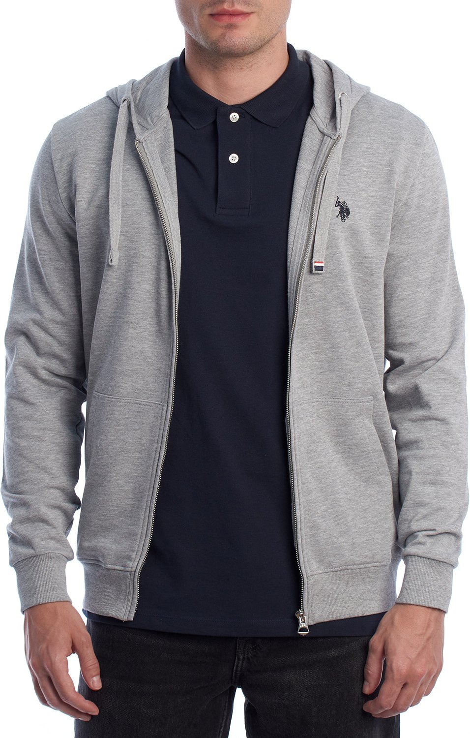 Herren-Kapuzenpullover mit Reißverschluss US41162009