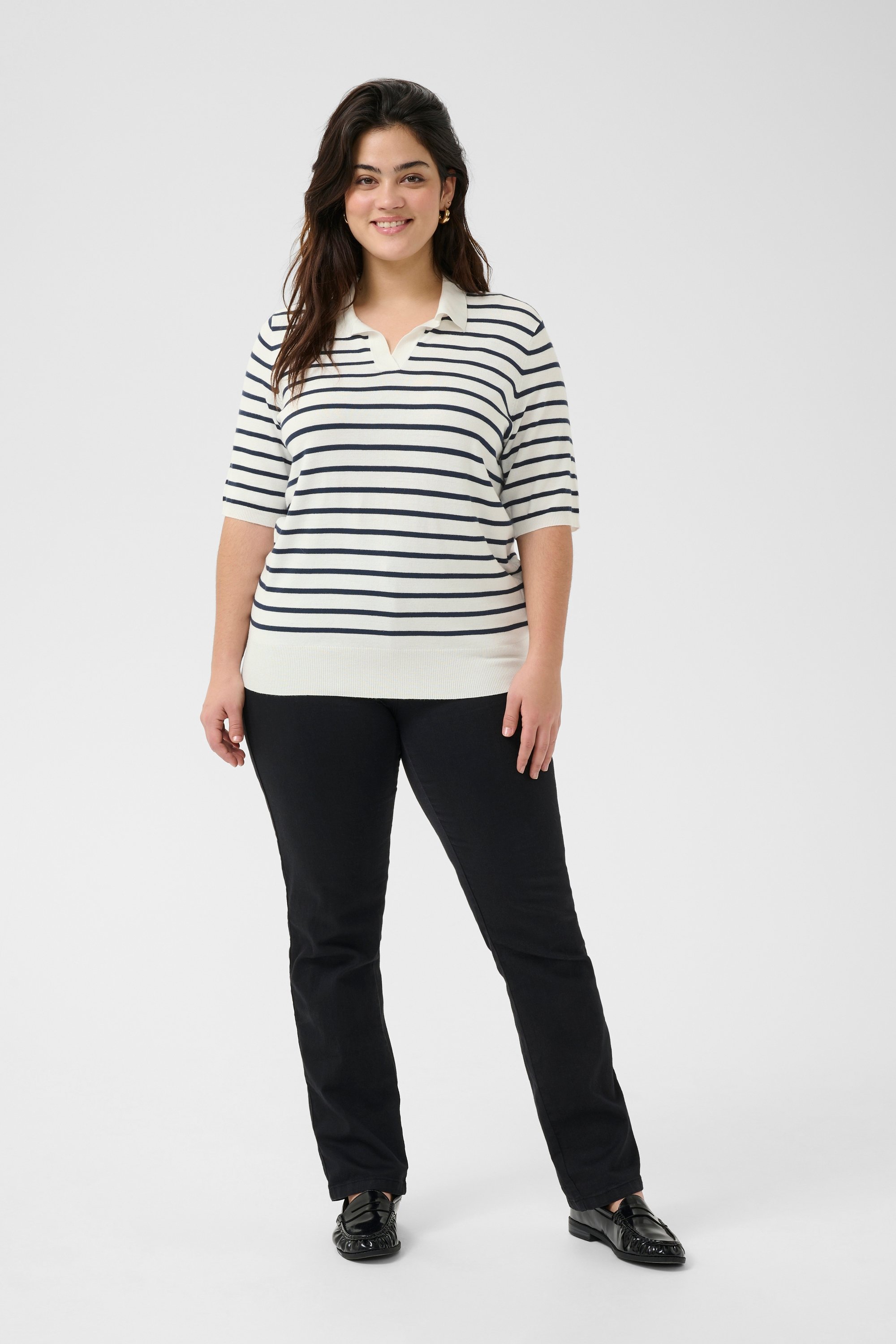 Strickpullover Regular fit blue white