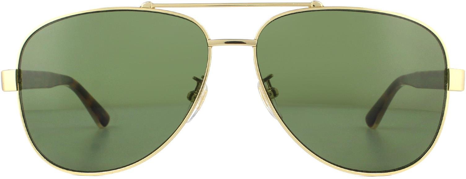 Lunettes De Soleil Gucci GG0528S 009 Vert De L'or Et De La Havane
