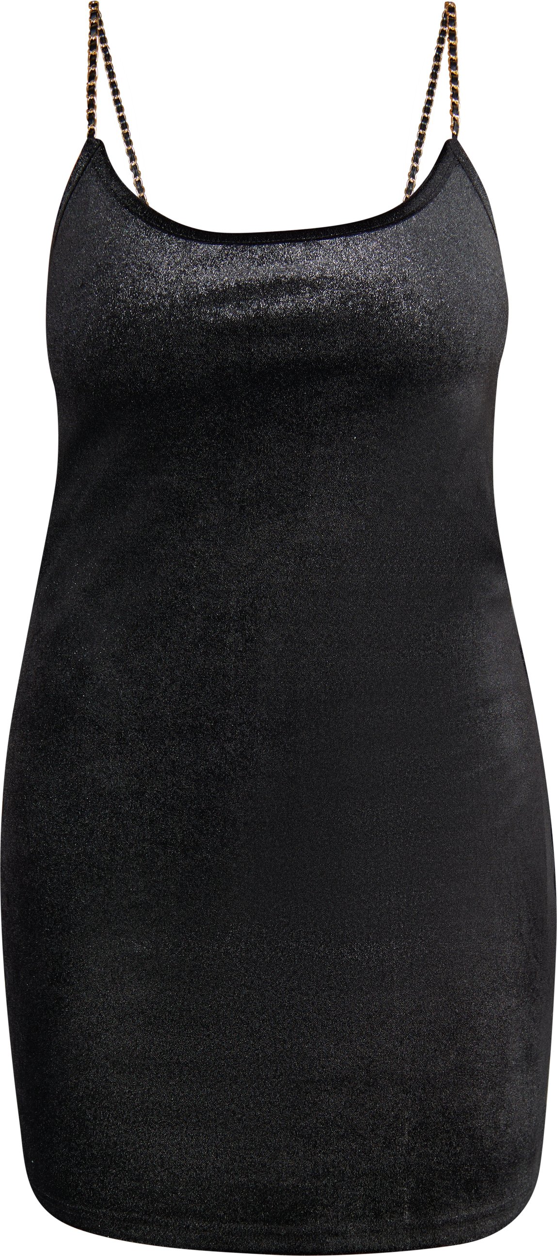 Faina Glitzerndes Mini-Samtkleid Damen schwarz