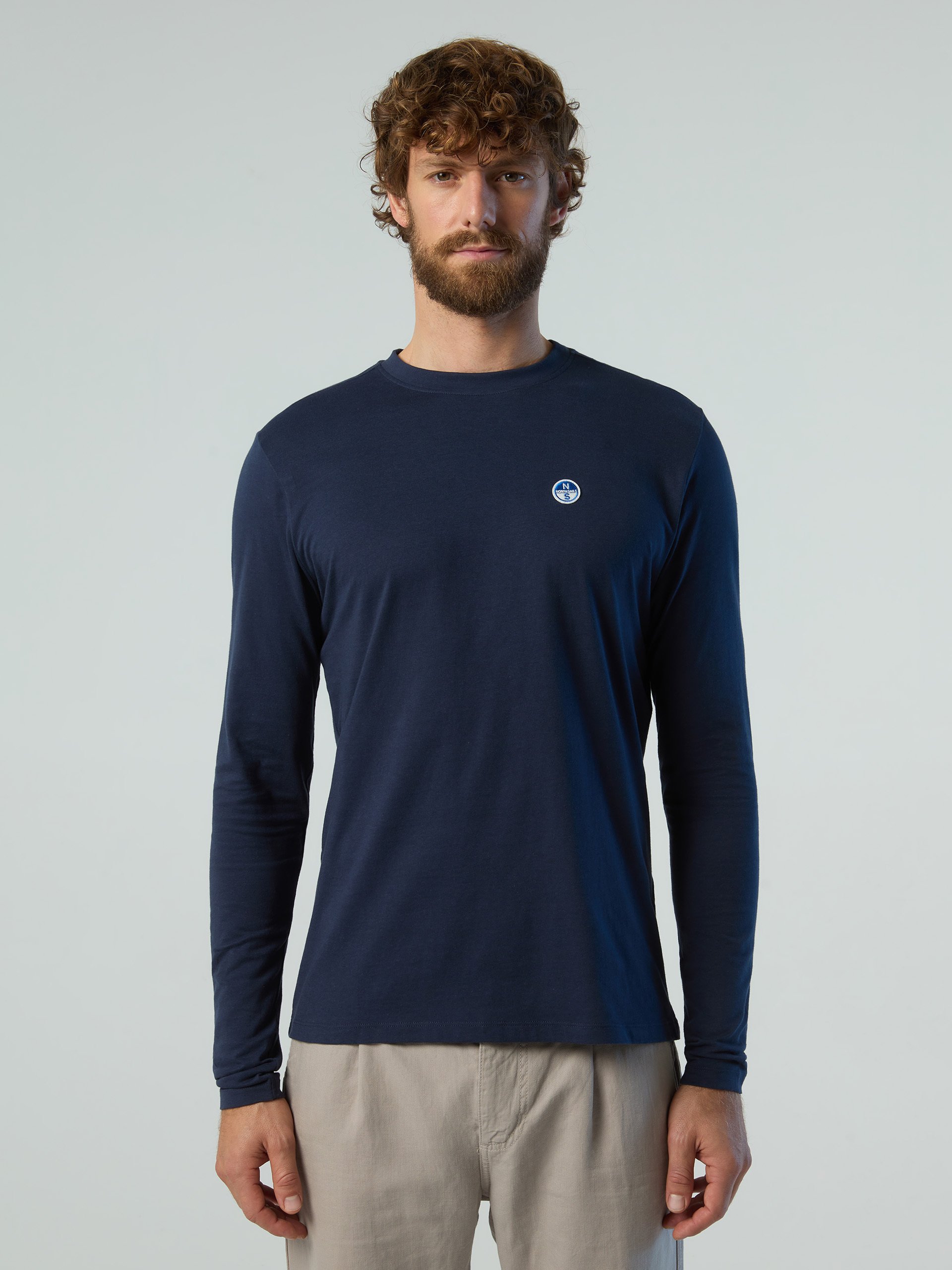 Thumbnail - North Sails T-shirt Long-sleeved with logo patch