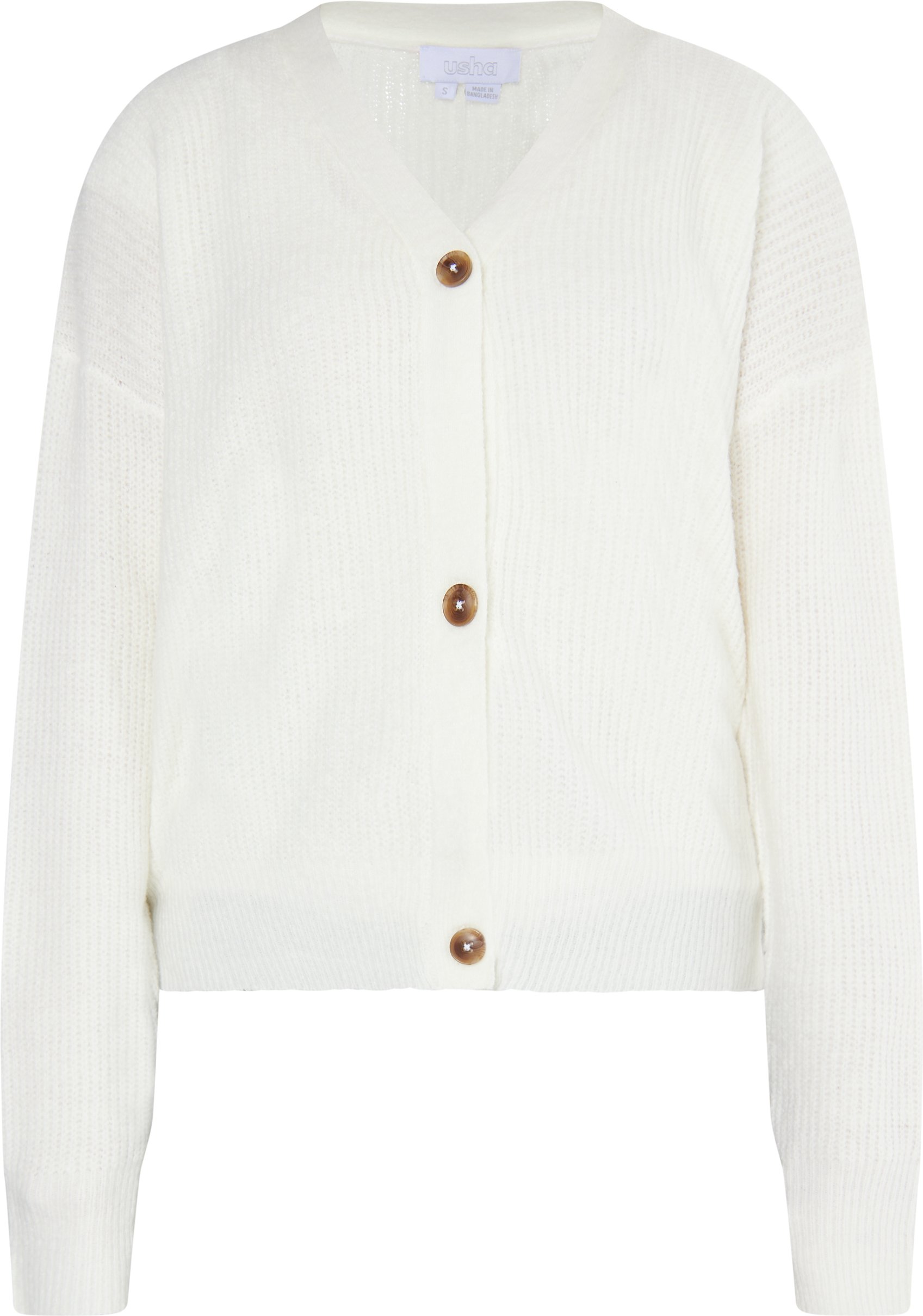 usha Strickcardigan Damen weiss