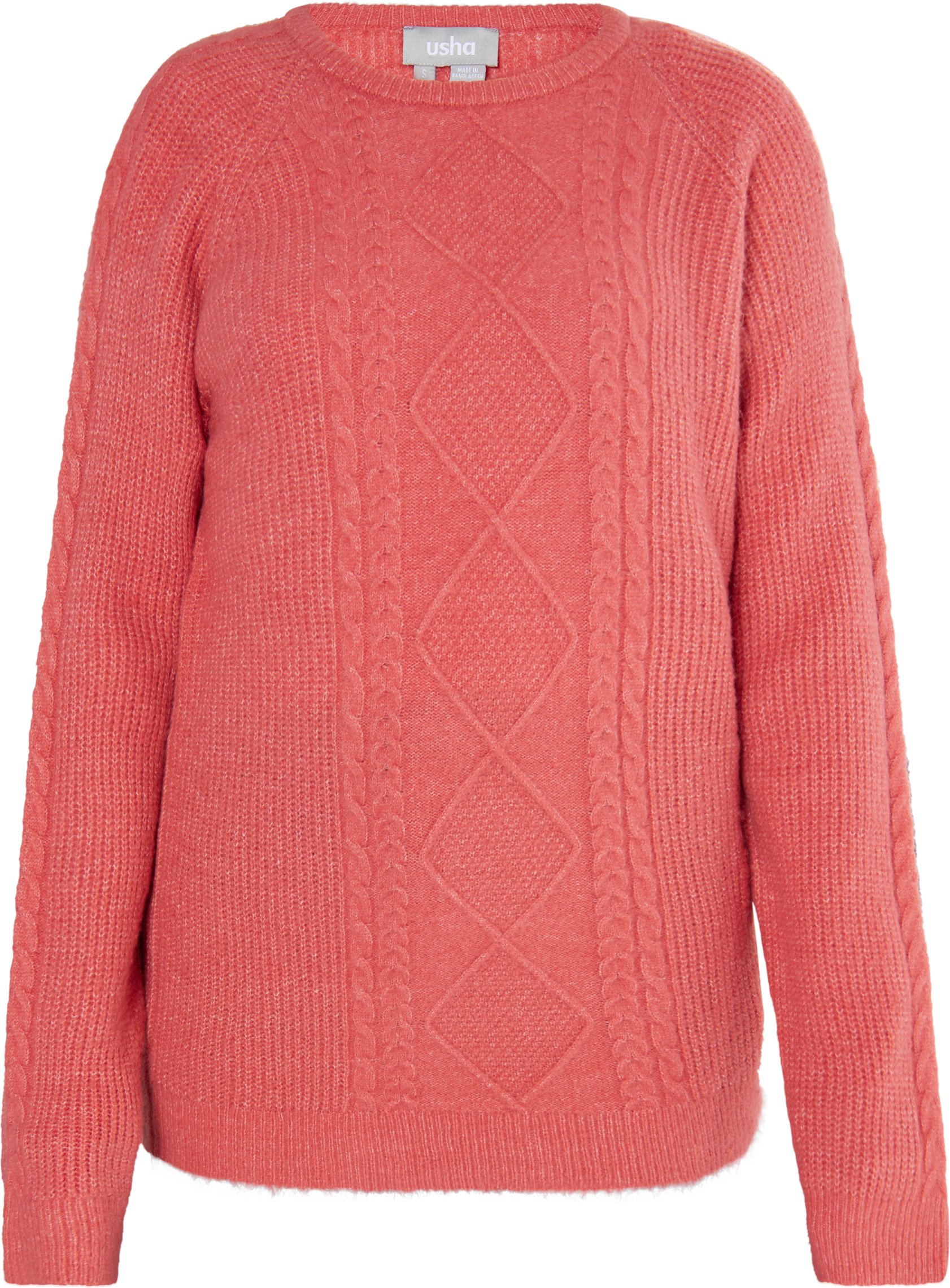 usha Strickpullover Damen Vintage Rot