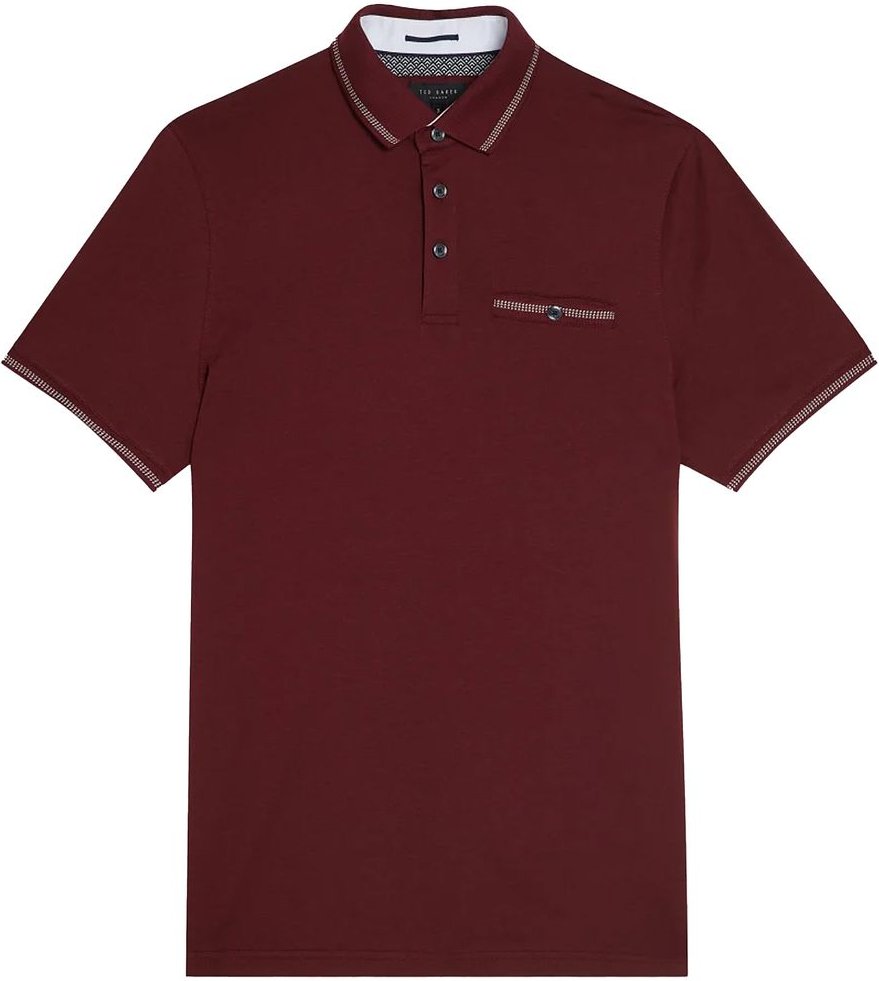 Ted Baker Tortila Mens Maroon Polo -Hemd