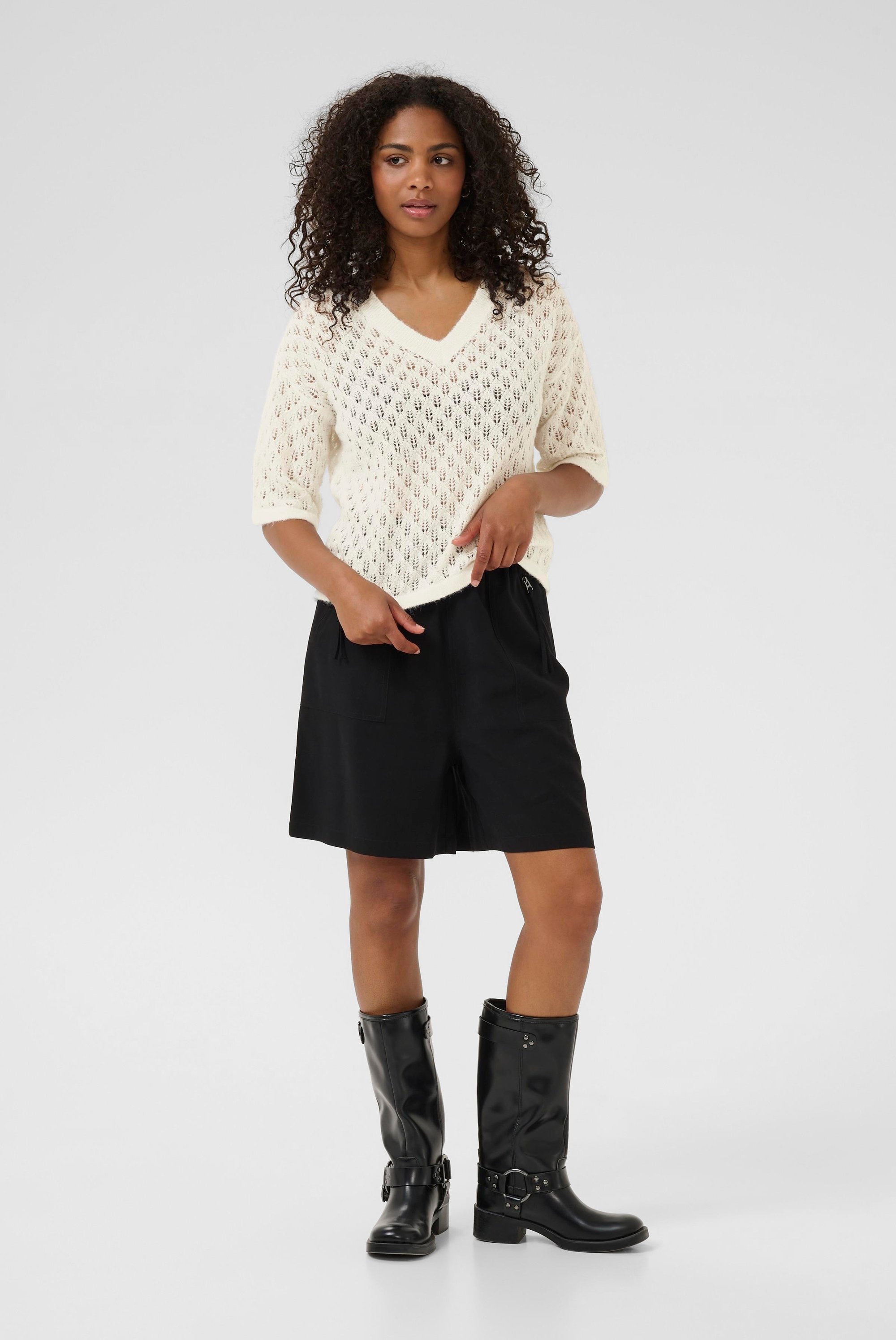 Strickpullover KAlourine Baggy fit white