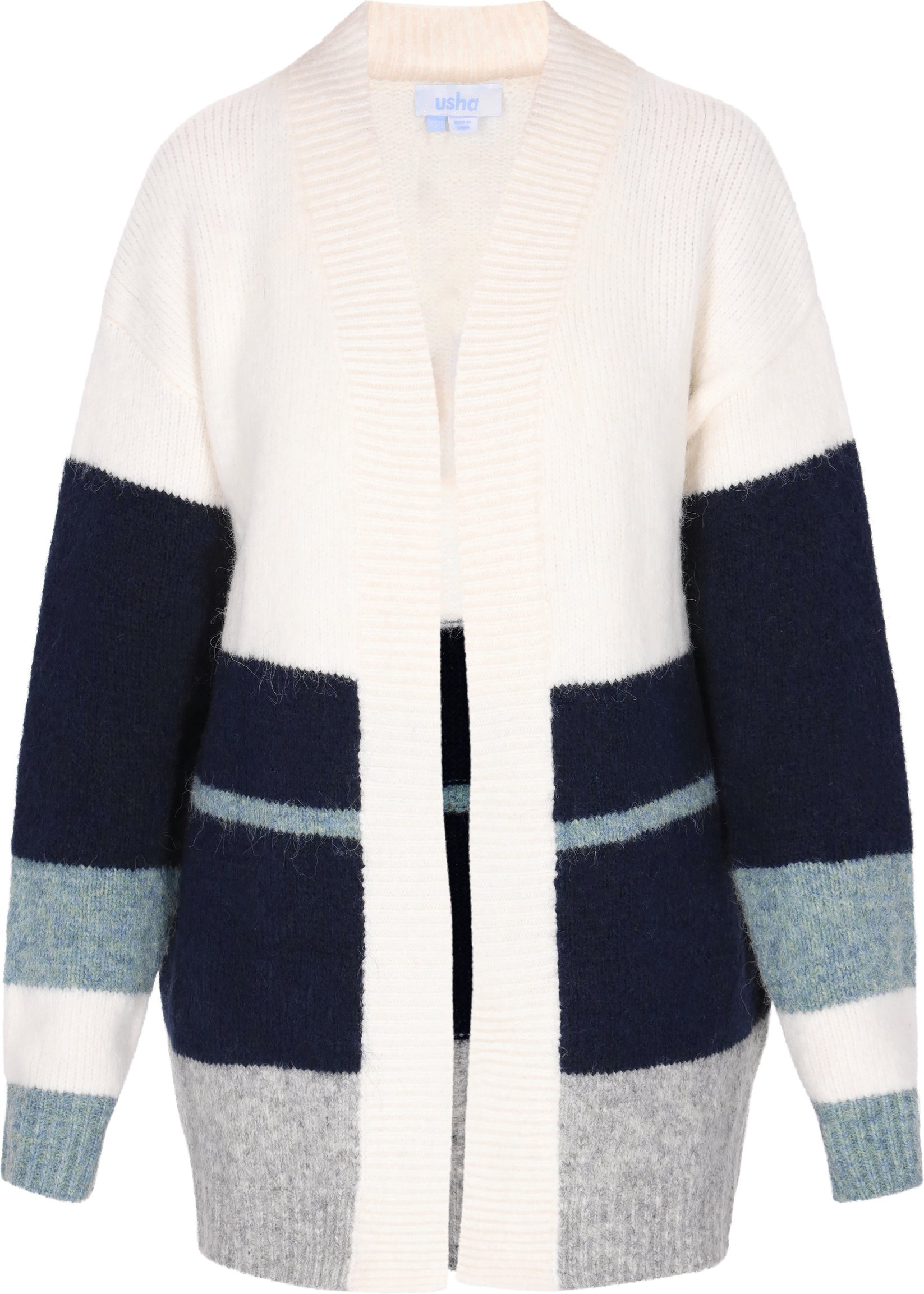 usha Strickjacke Damen Marine Mehrfarbig