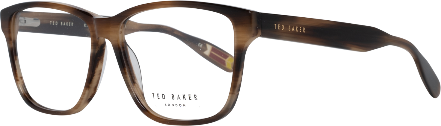 Ted Baker Square Herren Braun Horn Beige Brille